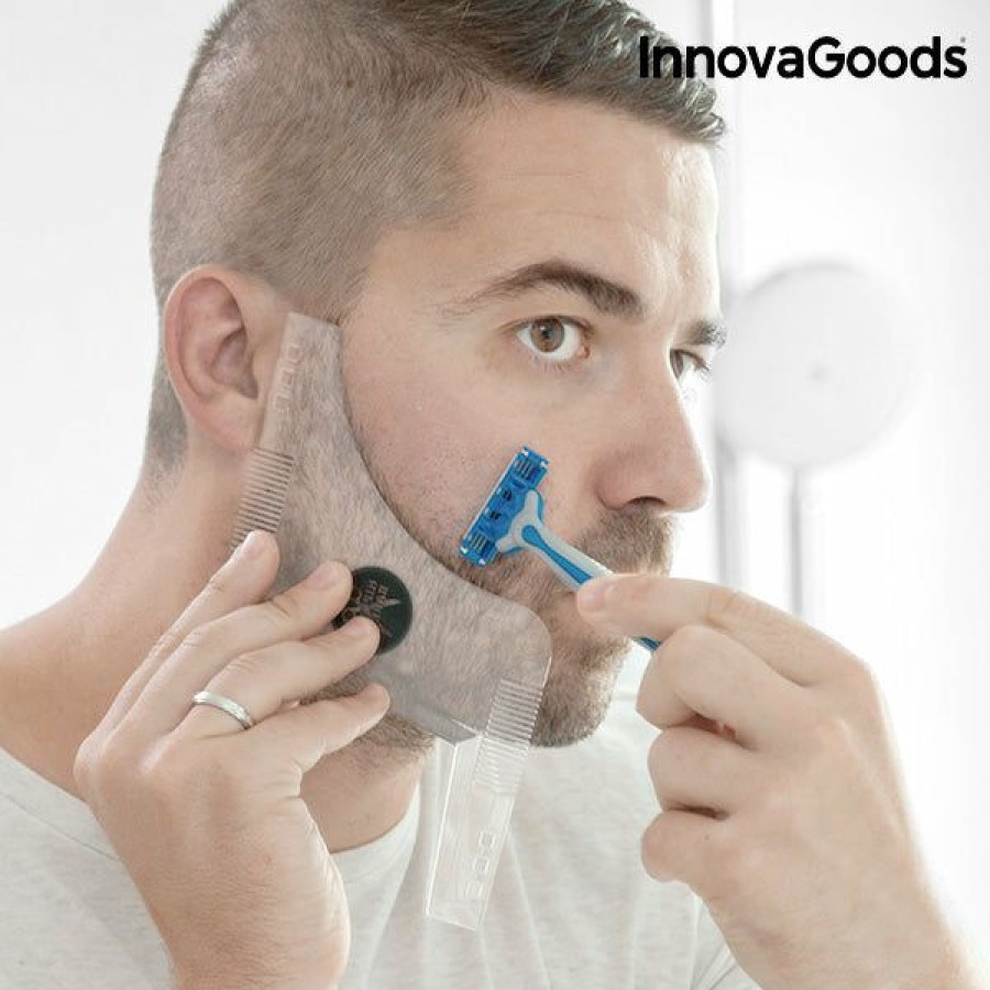 Bienestar InnovaGoods | Plantilla Para Afeitado De Barba Hipster Barber Innovagoods