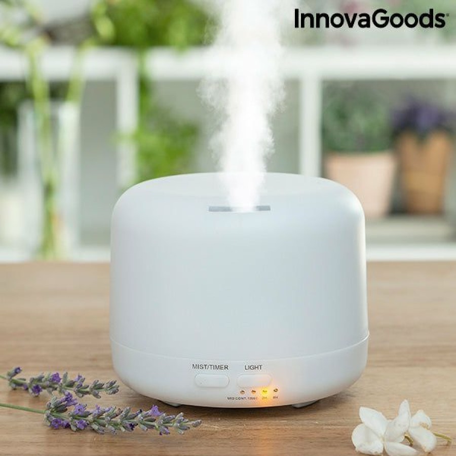 Hogar InnovaGoods | Humidificador Difusor De Aromas Con Led Multicolor Steloured Innovagoods