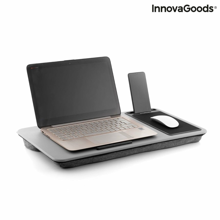 Hogar InnovaGoods | Escritorio Portatil Para Ordenador Con Cojin Xl Deskion Innovagoods