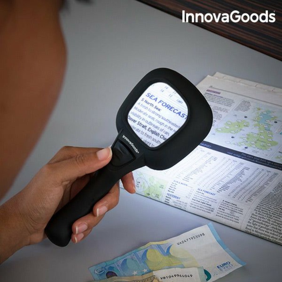 Gadget InnovaGoods | Lupa Con Luz Led Y Ultravioleta 3X Innovagoods