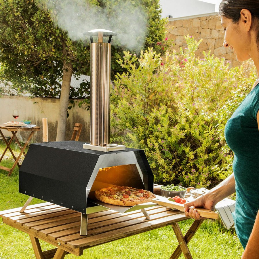 Hogar InnovaGoods | Horno Para Pizza De Pellets Con Accesorios Pizzahven Innovagoods