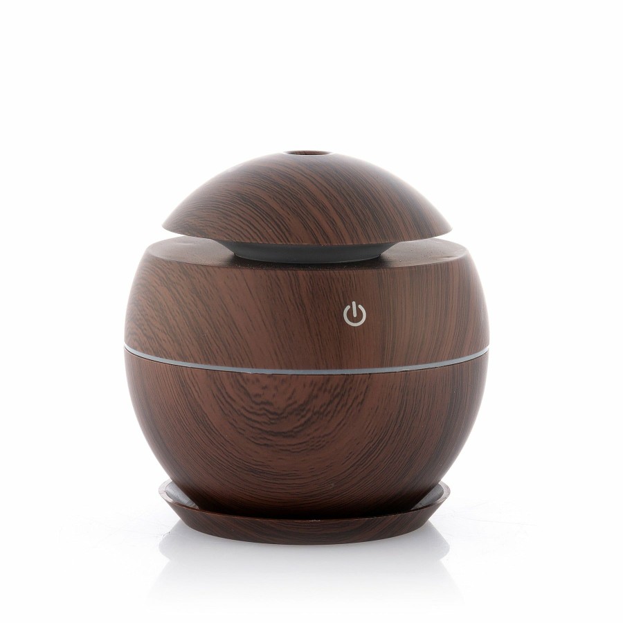 Hogar InnovaGoods | Mini Humidificador Difusor De Aromas Dark Walnut Innovagoods