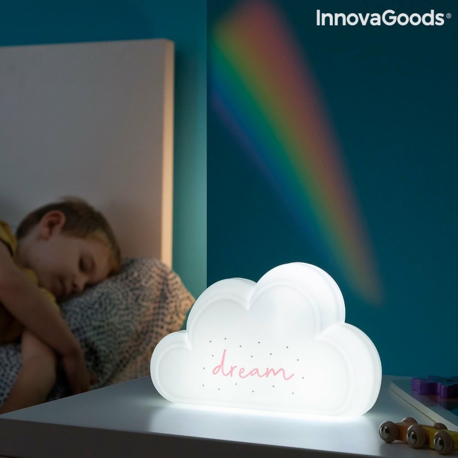 Gadget InnovaGoods | Lampara Con Proyector De Arcoiris Y Pegatinas Claibow Innovagoods