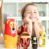 Gadget InnovaGoods | Matryoshka De Madera Con Figuras De Animales Funimals Innovagoods 11 Piezas