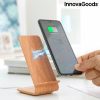 Gadget InnovaGoods | Cargador Inalambrico Efecto Madera Con Soporte Qistan Innovagoods