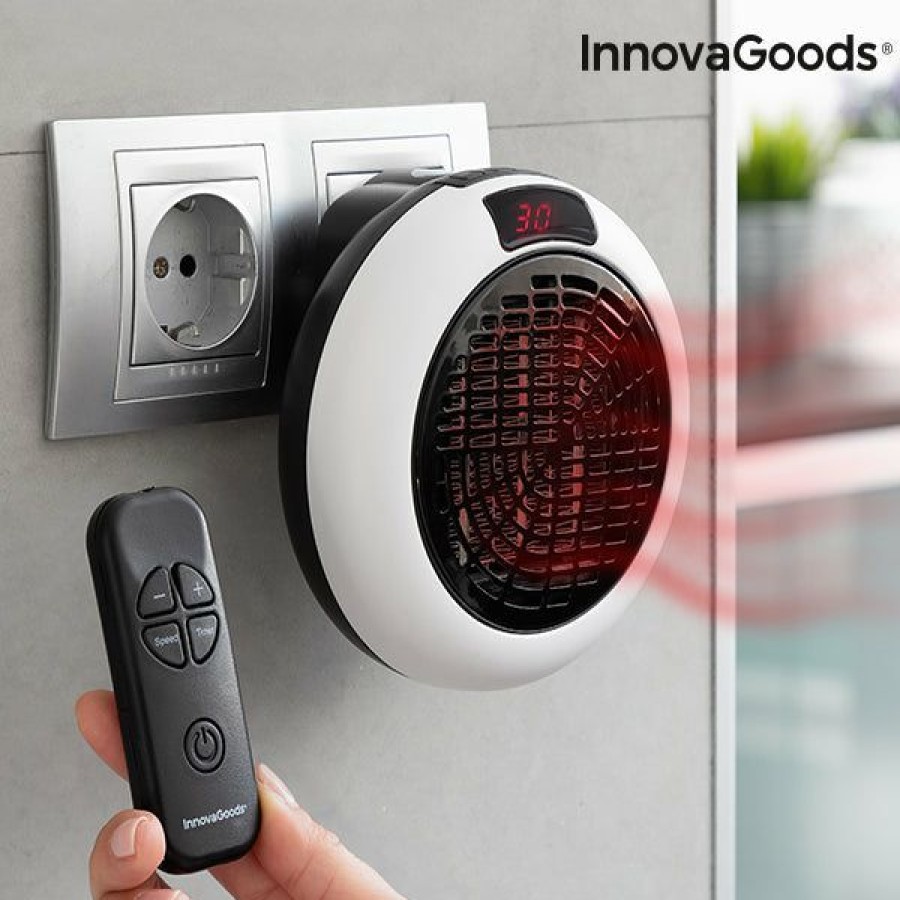 Gadget InnovaGoods | Calefactor Ceramico De Enchufe Con Mando A Distancia Innovagoods 600W