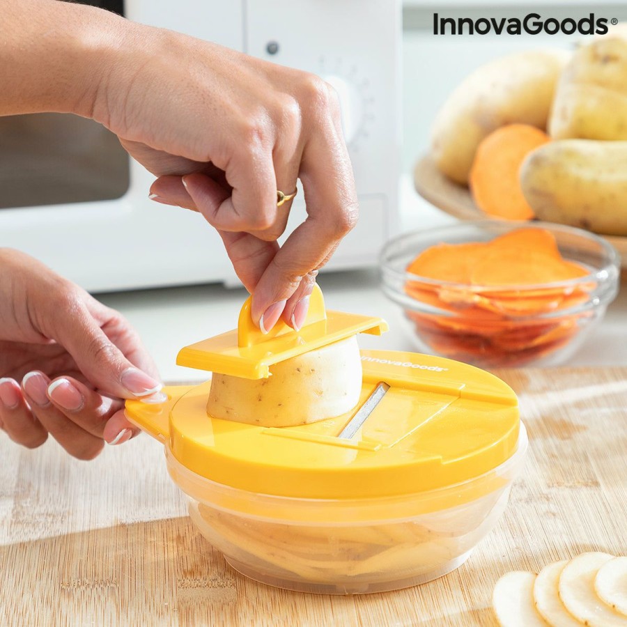 Cocina InnovaGoods | Set Para Hacer Chips Al Microondas Con Mandolina Y Recetas Chipit Innovagoods