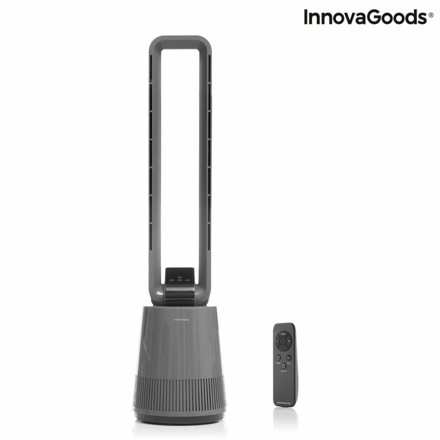 Hogar InnovaGoods | Ventilador Sin Aspas Con Filtro Purificador Y Mando A Distancia Bloho Innovagoods