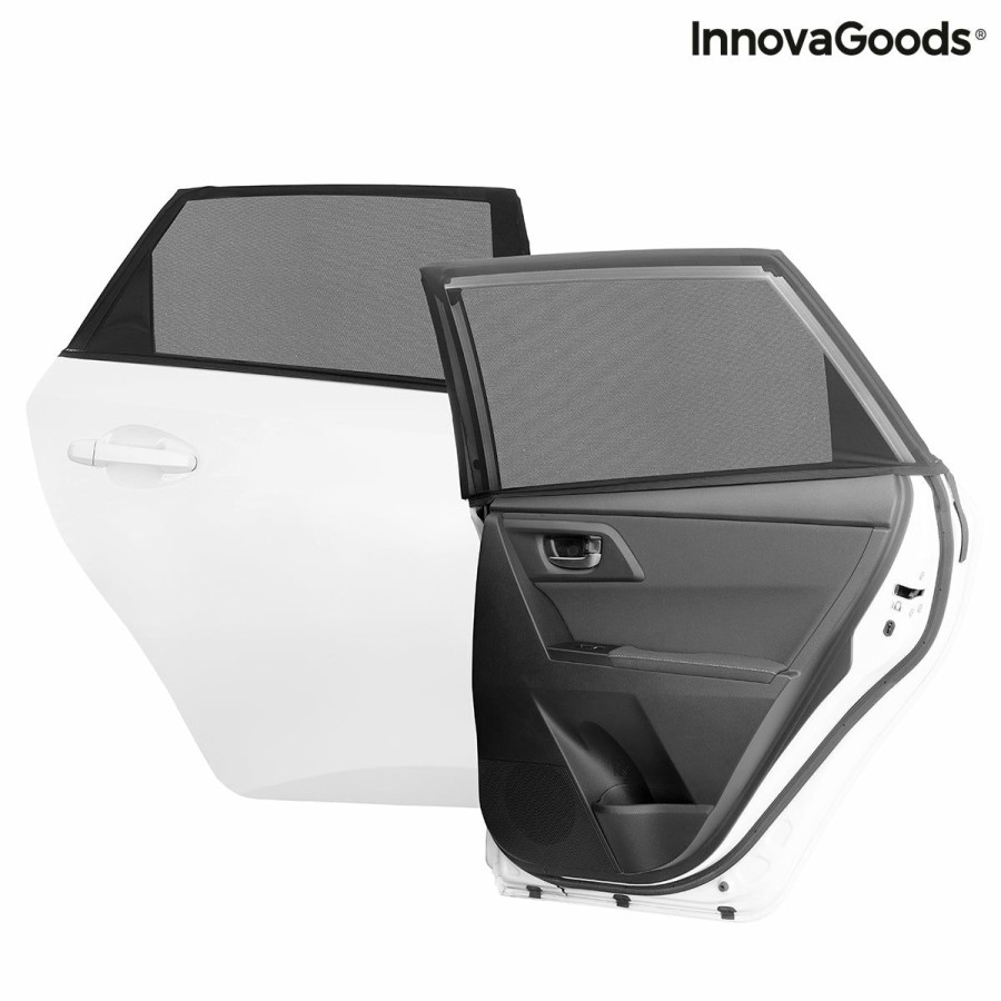 Gadget InnovaGoods | Malla Parasol Para Coche Uvlock Innovagoods Pack De 2 Uds