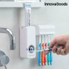 Hogar InnovaGoods | Dispensador De Pasta Dental Con Soporte Para Cepillos Innovagoods