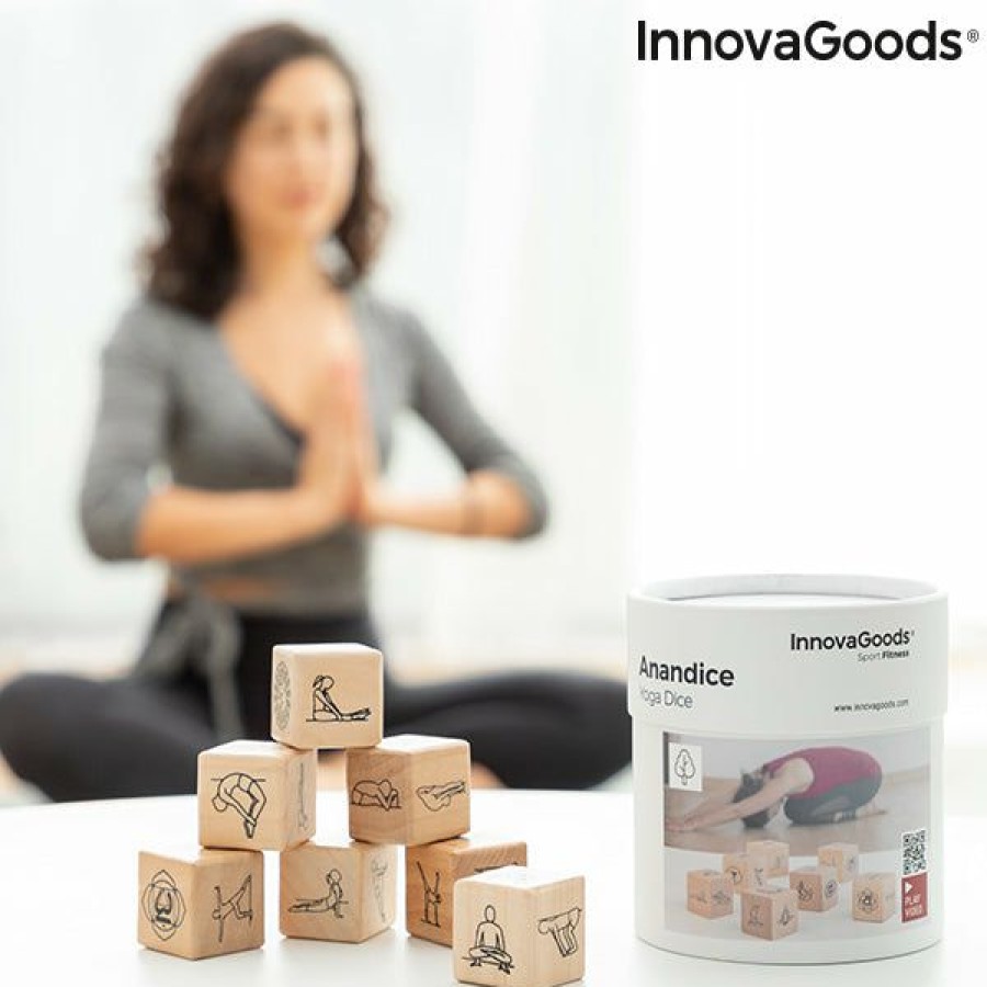 Bienestar InnovaGoods | Juego De Dados De Yoga Anandice Innovagoods 7 Piezas