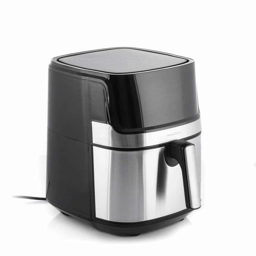 Cocina InnovaGoods | Freidora Sin Aceite Innovagoods Fryinn Pro 5500 Negro Acero Inoxidable 1700 W 5,5 L