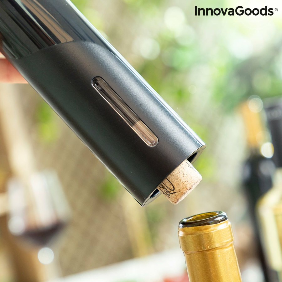 Cocina InnovaGoods | Sacacorchos Electrico Para Botellas De Vino Corkbot Innovagoods