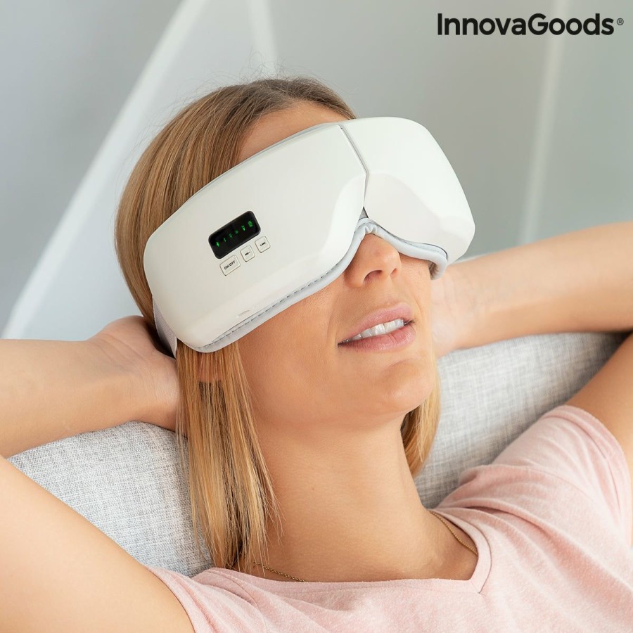 Bienestar InnovaGoods | Masajeador De Ojos Con Compresion De Aire 4 En 1 Eyesky Innovagoods