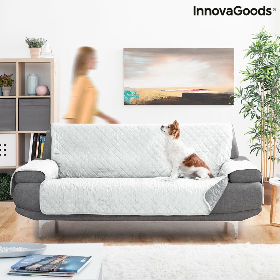 Hogar InnovaGoods | Funda Protectora Reversible Para Sofa De 3 Plazas Sofree Innovagoods