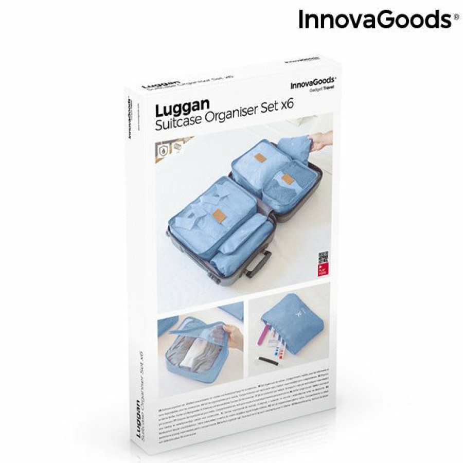 Gadget InnovaGoods | Set De Bolsas Organizadoras Para Maletas Luggan Innovagoods 6 Piezas