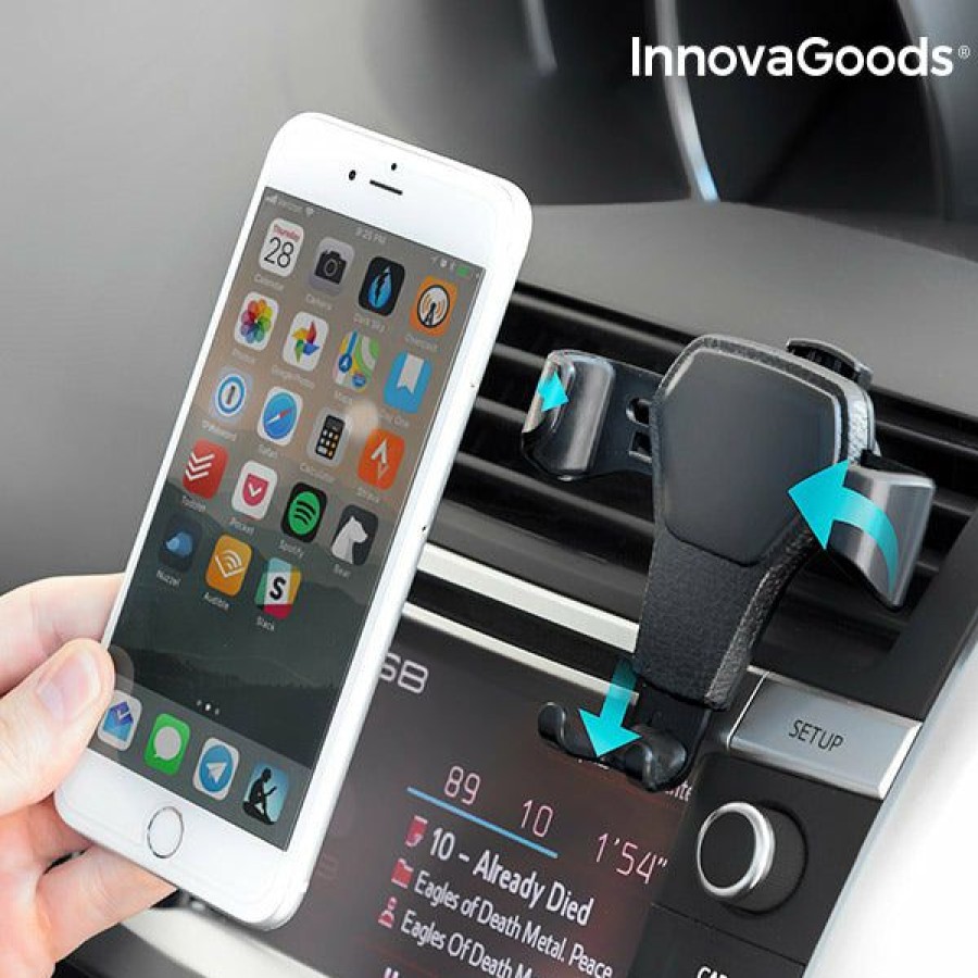 Gadget InnovaGoods | Soporte Gravitatorio De Moviles Para Coche Innovagoods