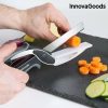 Cocina InnovaGoods | Cuchillo-Tijera Con Mini Tabla De Cortar Integrada Innovagoods