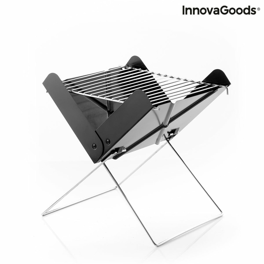 Hogar InnovaGoods | Mini Barbacoa Plegable Portatil Para Carbon Foldecue Innovagoods