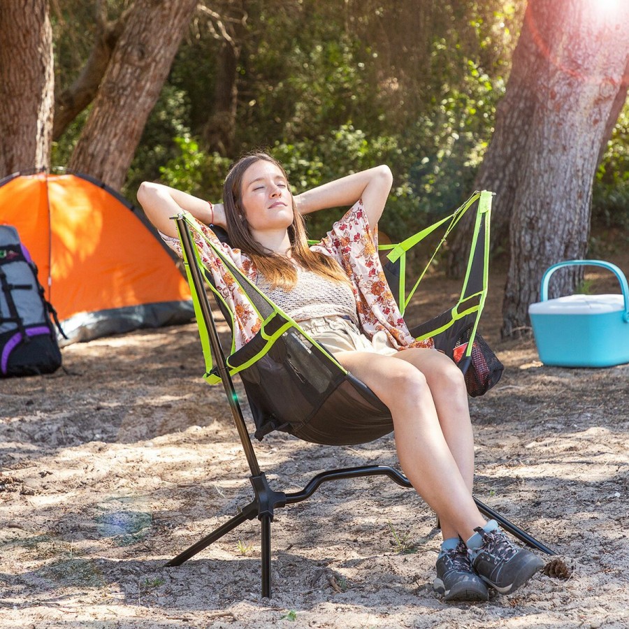 Gadget InnovaGoods | Silla Plegable De Camping Con Balanceo Kamprock Innovagoods