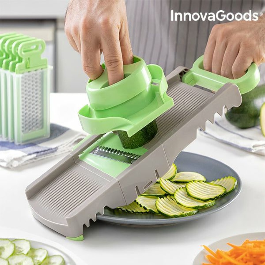 Cocina InnovaGoods | Mandolina-Rallador Plegable 6 En 1 Choppie Innovagoods