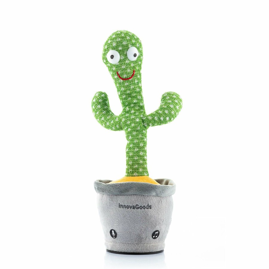 Gadget InnovaGoods | Cactus Bailarin Parlanchin Con Musica Y Led Multicolor Pinxi Innovagoods