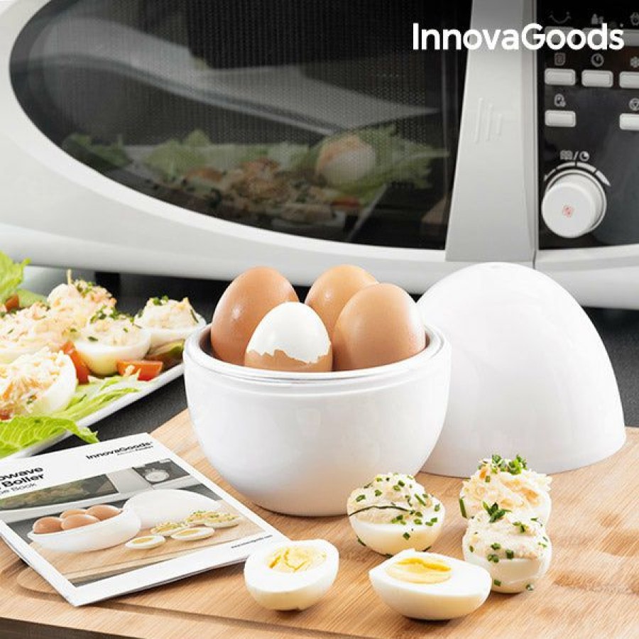 Cocina InnovaGoods | Cuecehuevos Para Microondas Con Recetario Boilegg Innovagoods