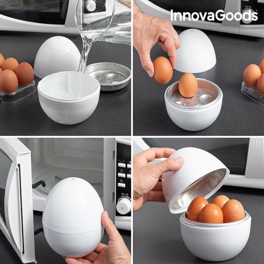 Cocina InnovaGoods | Cuecehuevos Para Microondas Con Recetario Boilegg Innovagoods