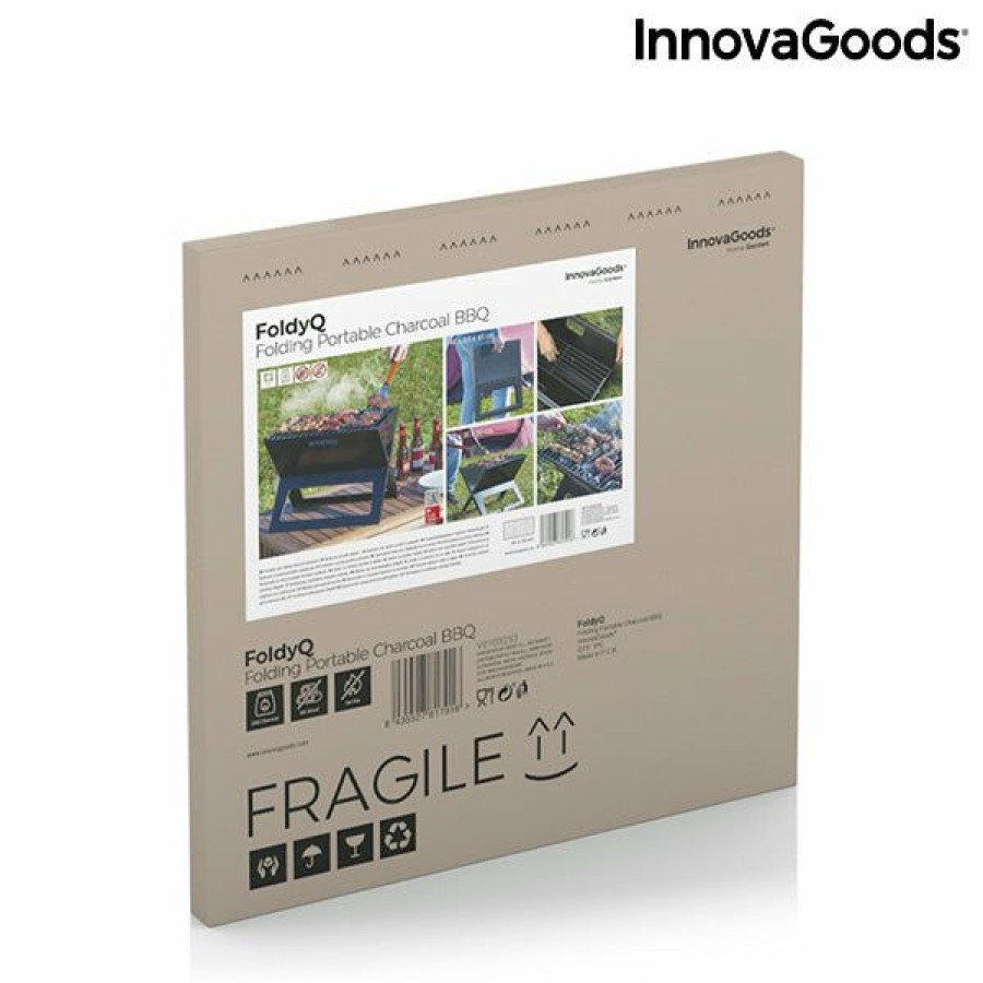 Hogar InnovaGoods | Barbacoa Plegable Portatil Para Carbon Foldyq Innovagoods