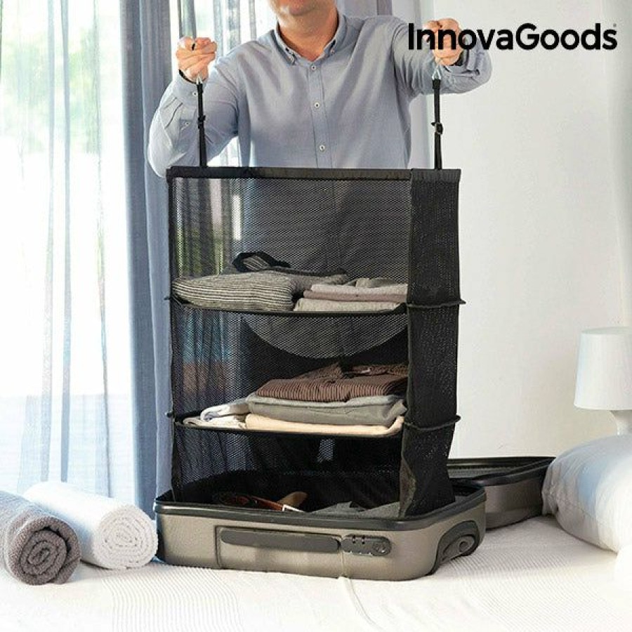 Gadget InnovaGoods | Estanteria Plegable Organizadora De Maletas Innovagoods