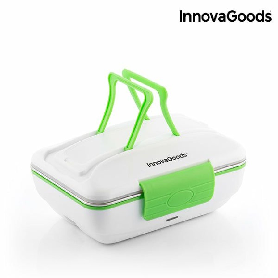 Gadget InnovaGoods | Fiambrera Electrica Pro Innovagoods 50W Blanco Verde