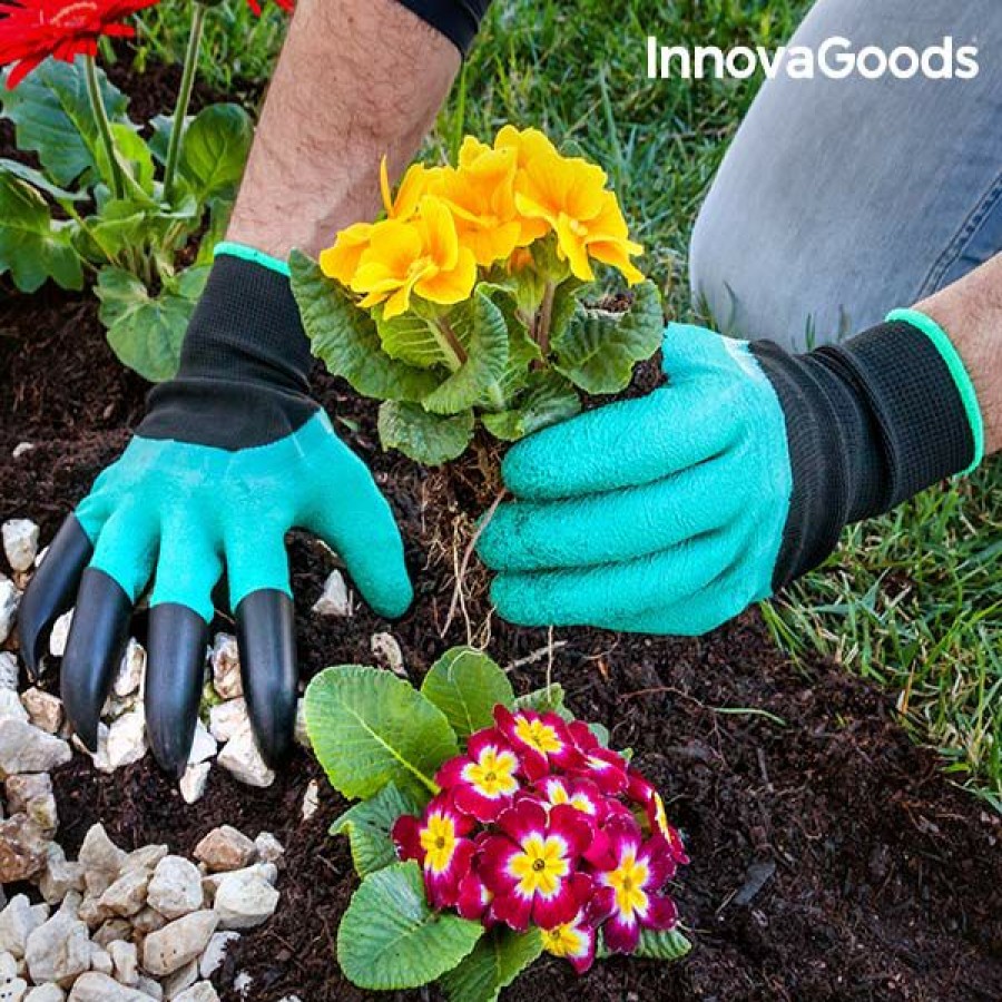 Hogar InnovaGoods | Guantes De Jardineria Con Garras Para Cavar Innovagoods