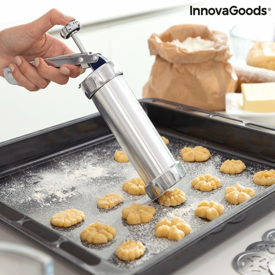 Cocina InnovaGoods | Maquina Para Hacer Galletas Y Manga Pastelera 2 En 1 Prekies Innovagoods