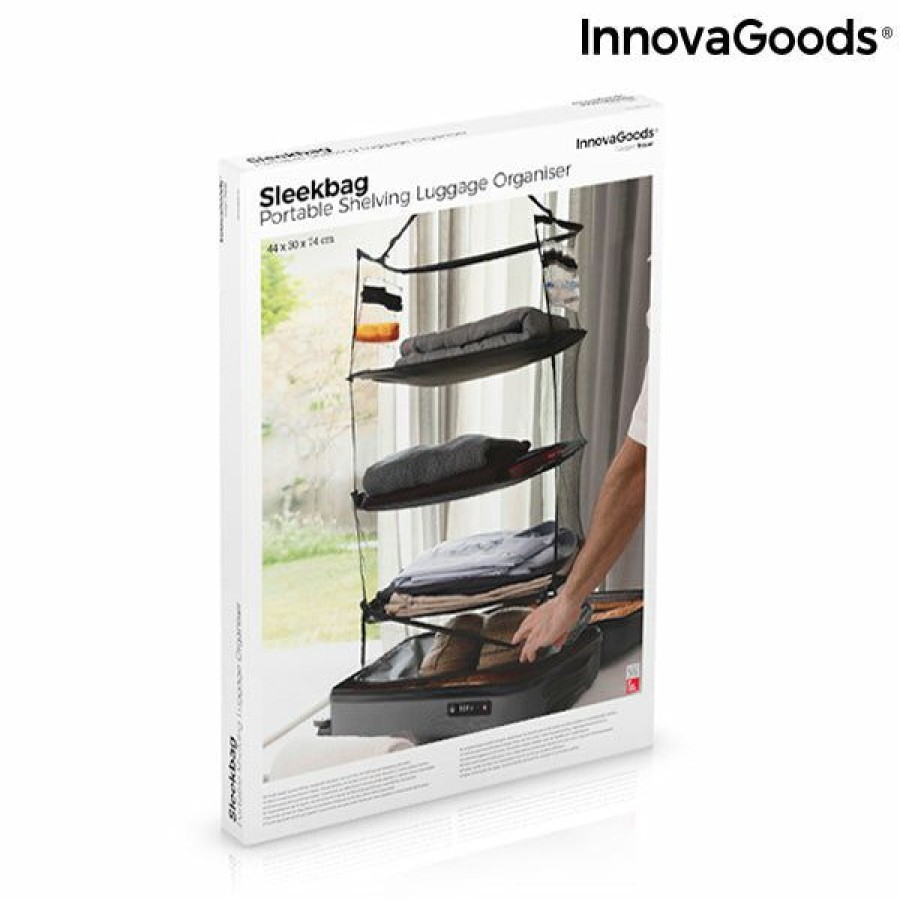 Gadget InnovaGoods | Estanteria Plegable Organizadora Portatil Para Equipaje Sleekbag Innovagoods