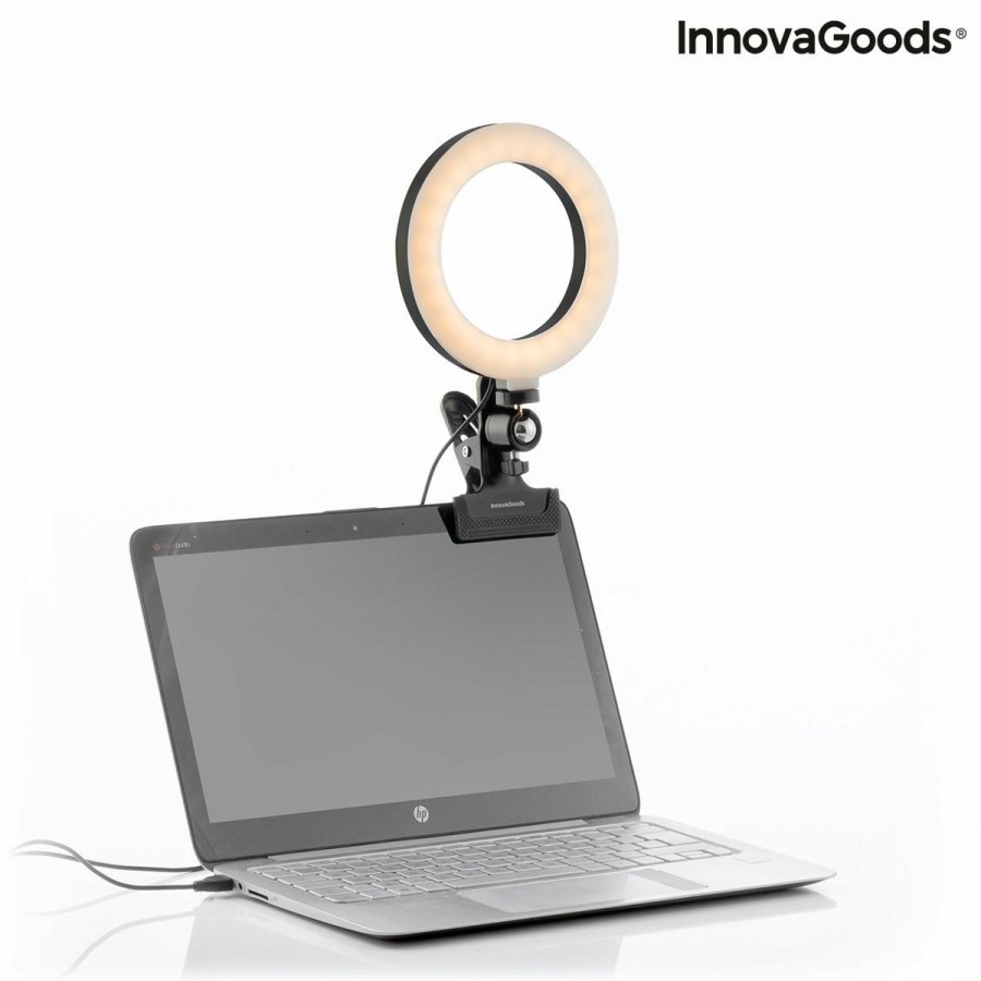 Gadget InnovaGoods | Aro De Luz Selfie Con Pinza De Soporte Lumahoop Innovagoods