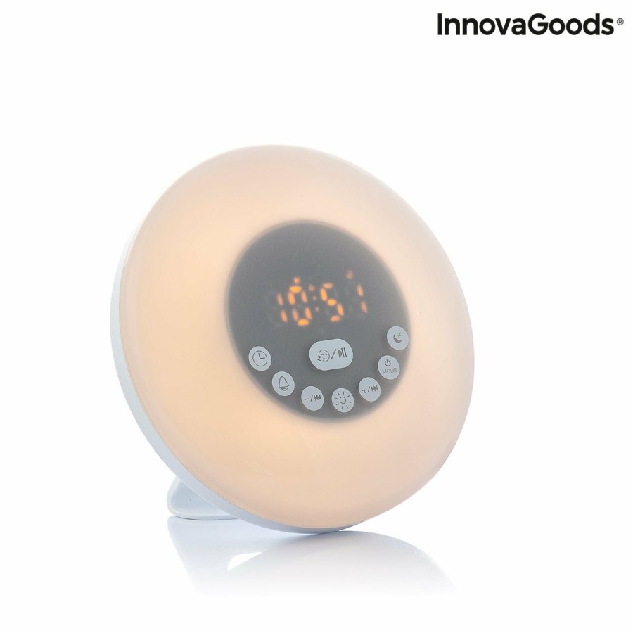 Gadget InnovaGoods | Despertador Amanecer Recargable Con Altavoz Slockar Innovagoods