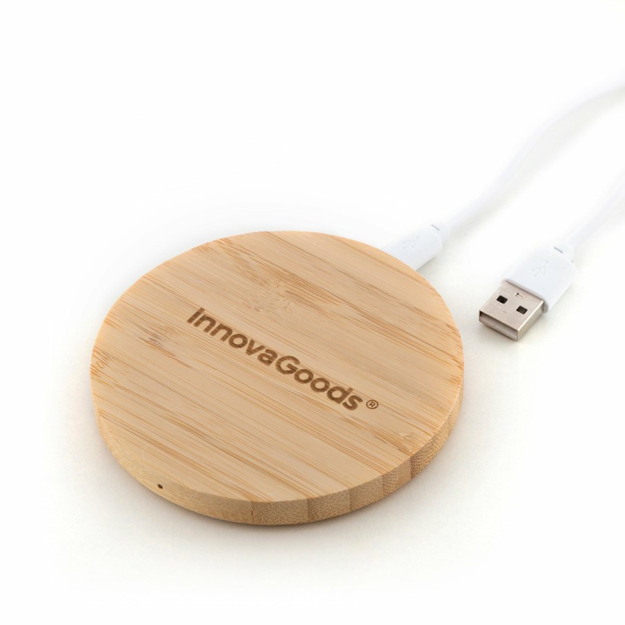 Gadget InnovaGoods | Cargador Inalambrico De Bambu Innovagoods