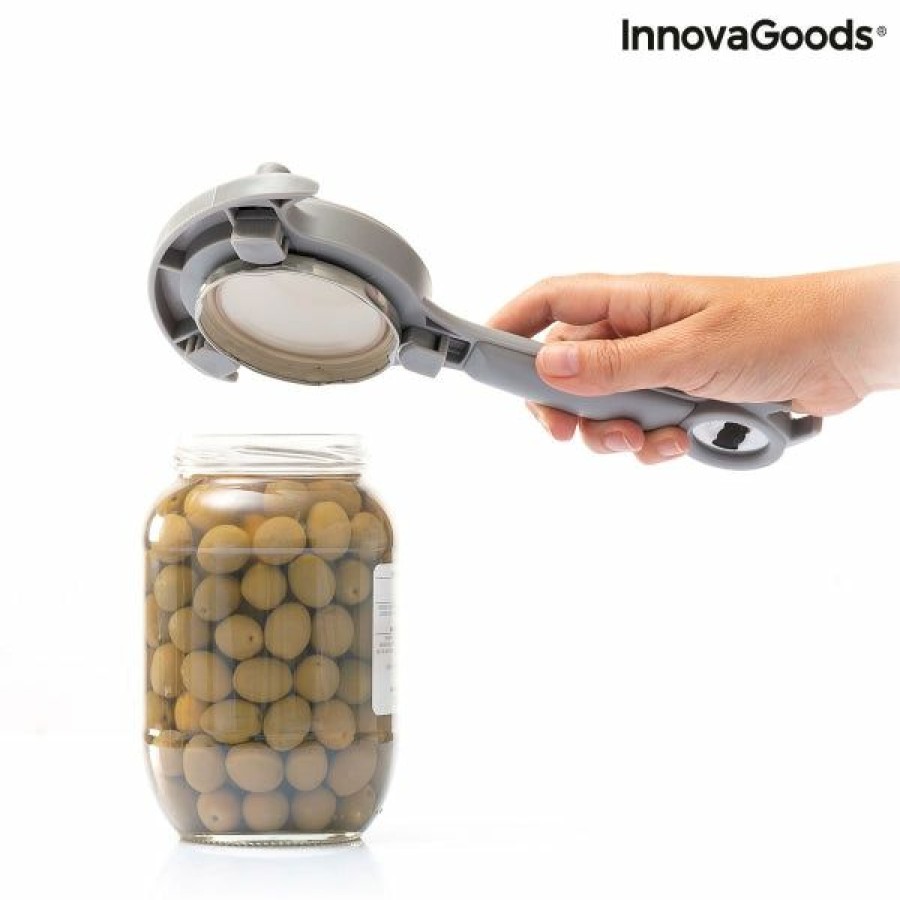 Cocina InnovaGoods | Abrebotes Regulable Multifuncion De Tarros, Latas Y Botellas Tapof Innovagoods