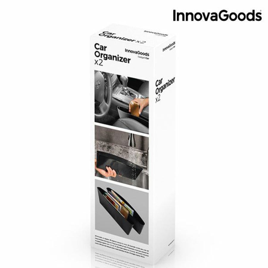 Gadget InnovaGoods | Organizador Para Coche Innovagoods (Pack De 2)