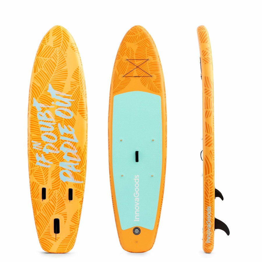 Bienestar InnovaGoods | Tabla De Paddle Surf Hinchable 2 En 1 Con Asiento Y Accesorios Siros Innovagoods 10'5" 320 Cm