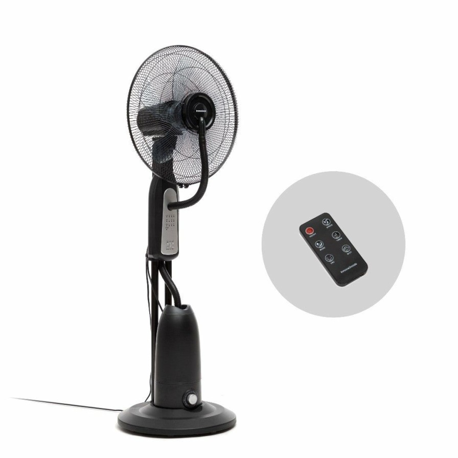 Hogar InnovaGoods | Ventilador Nebulizador De Pie Con Mando A Distancia Mistinn Innovagoods