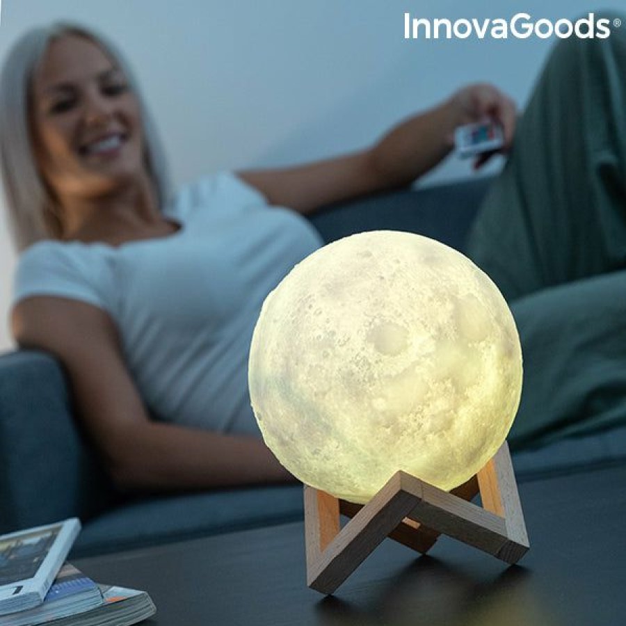 Gadget InnovaGoods | Lampara Led Recargable Luna Moondy Innovagoods